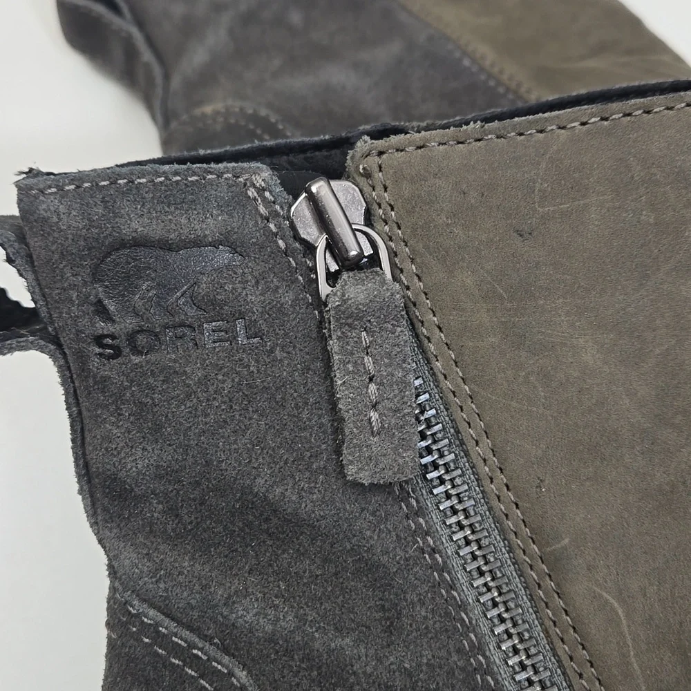 Sorel Emelie Zip Bootsie Waterproof Gray Boots